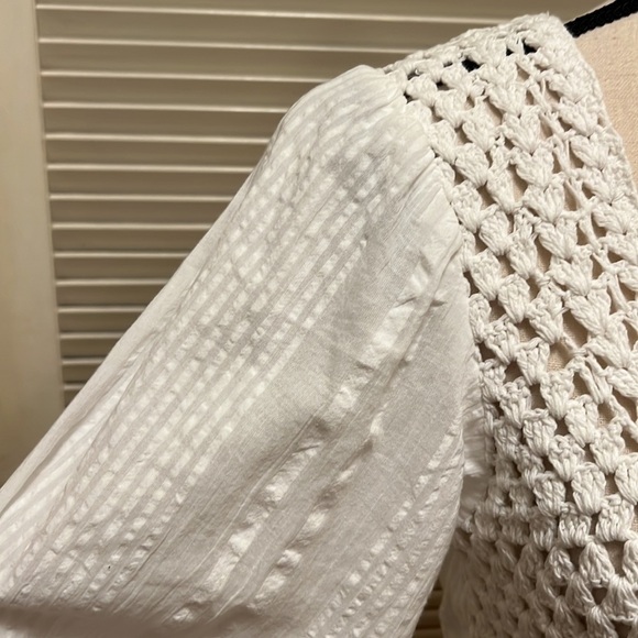 83. ๐HP๐. Free People Megan Crochet Top in Ivory - Picture 7 of 17